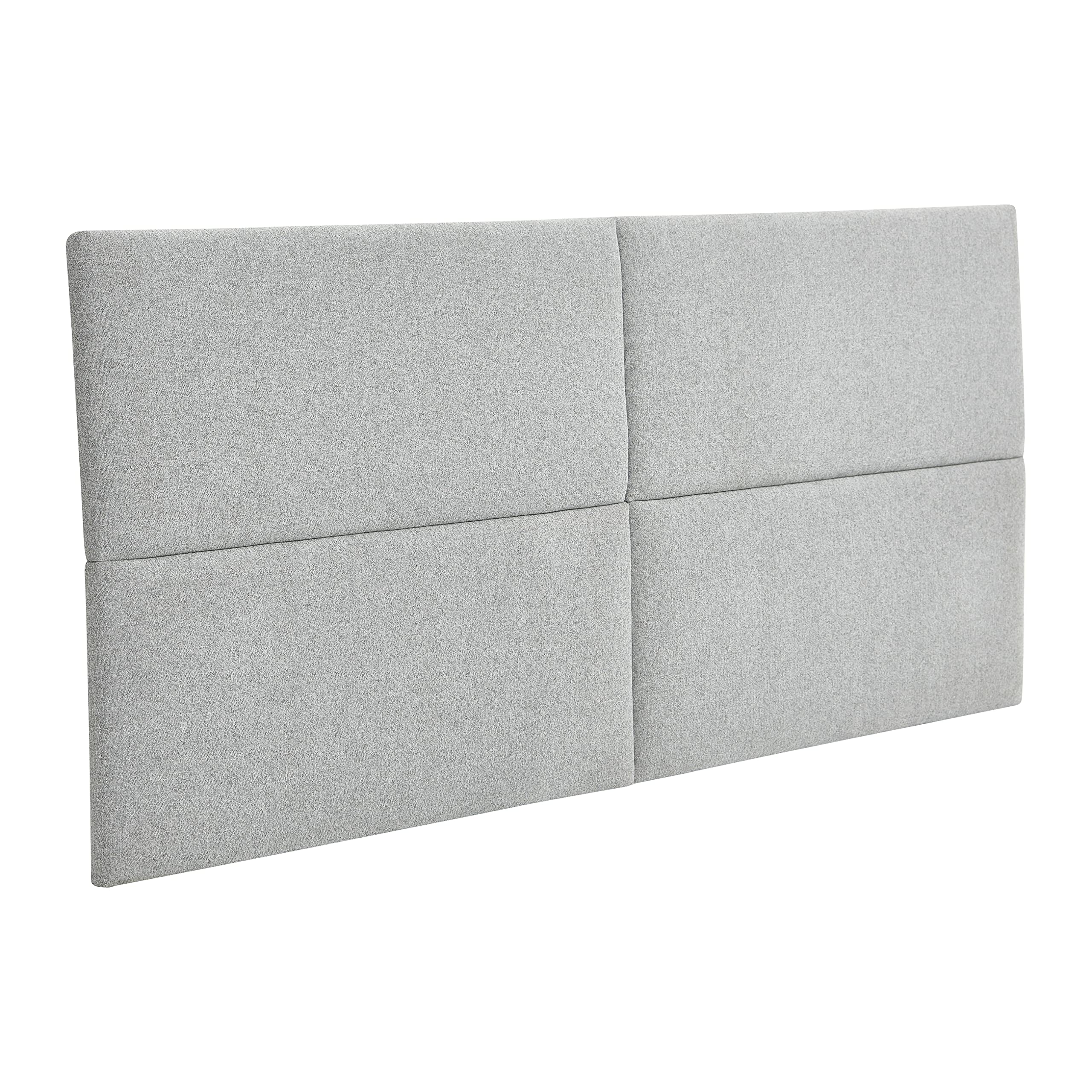 Main + Mesa NoSom Sound Reducing Four Panel King-Sized Headboard with Upholstered Vegan Wool - Noise Dampening Bedroom Decor for Peaceful Sleep & Home Theater Experience