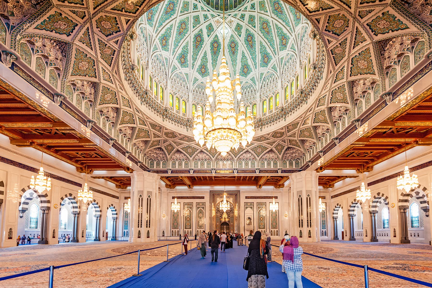 1000 Piece Jigsaw Puzzle for Adults & Kids - Challenging Family Puzzle Game with Grand Mosque Muscat Oman Landscape - Perfect Gift for Birthday, Christmas & Family Game Night