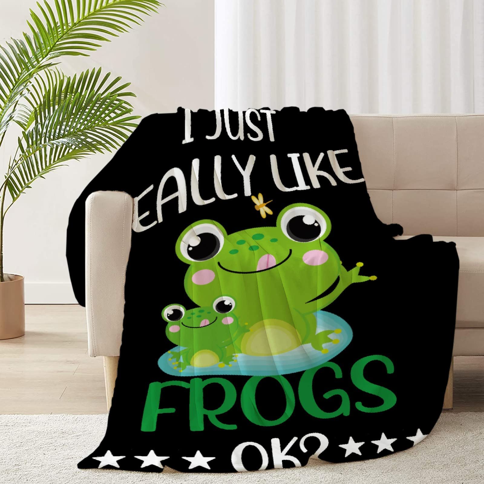 RICKYOUNG Soft Plush Fleece Flannel Blanket - Lightweight & Cozy Throw for Couch, Bed, and Sofa - 120