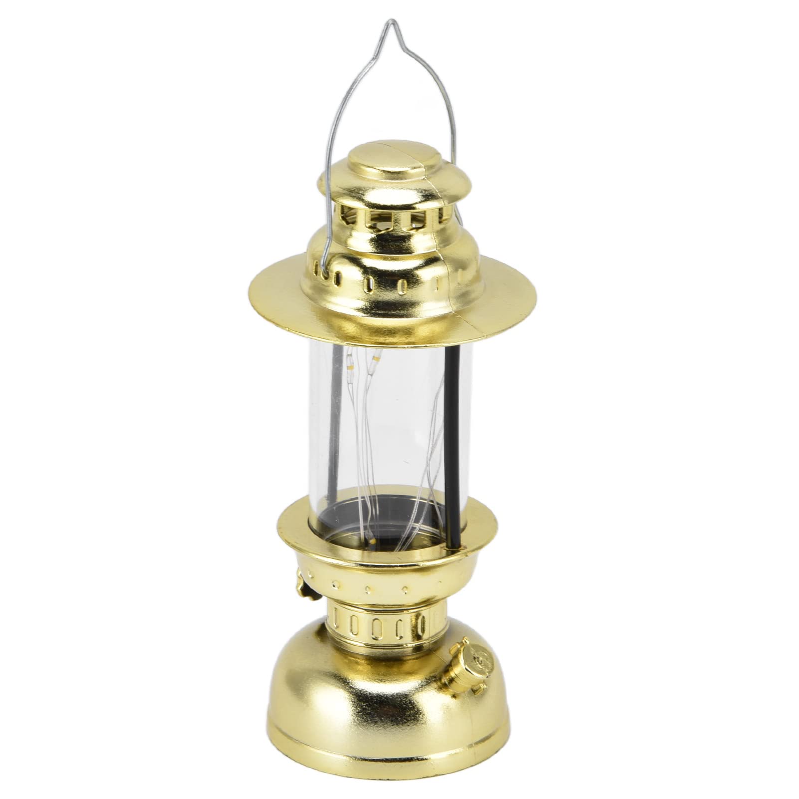 Aoutecen Decorative LED Lantern Light - Battery Powered Gold Lantern Lamp for Weddings, Carnivals, Parties & Outdoor Decor - Elegant Romantic Lighting for Home, Garden & Special Events