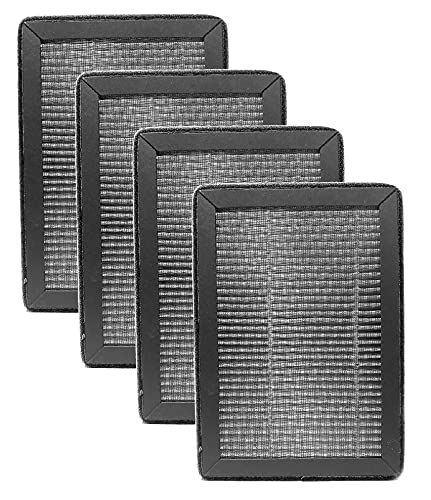 Nispira True HEPA Replacement Filter 4 Pack - Compatible with Levoit LV-H128 Air Purifier (LV-H128-RF) - Improves Indoor Air Quality for Allergies, Pets & Smoke Removal