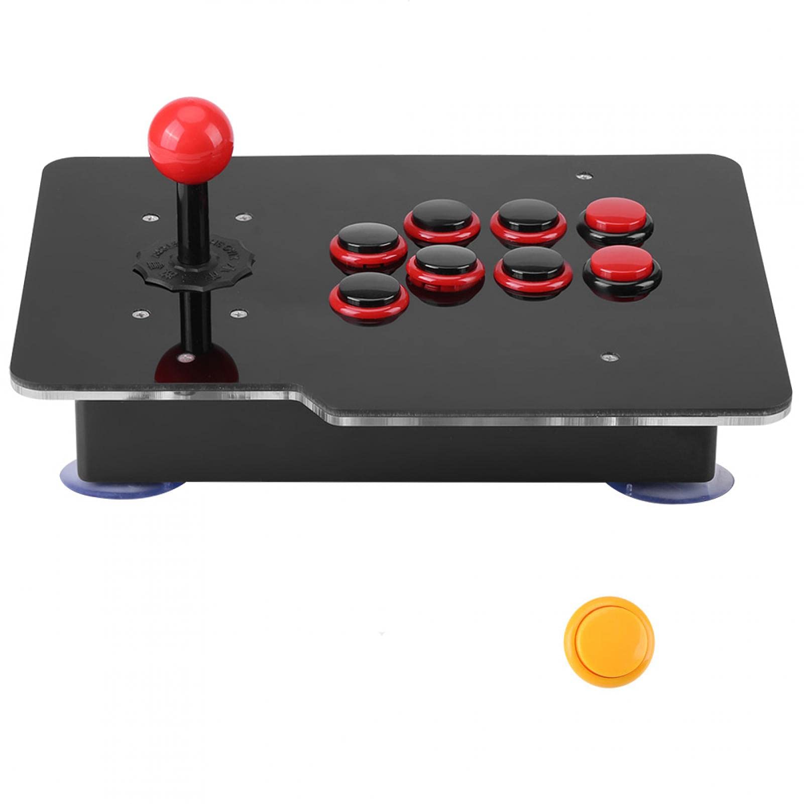 Jeanoko DIY Arcade Game Controller Kit with Top Fire Button - Custom Joystick for PC Fighting Games & Retro Arcade Gaming | Perfect for Home Arcade Setup & Competitive Gaming