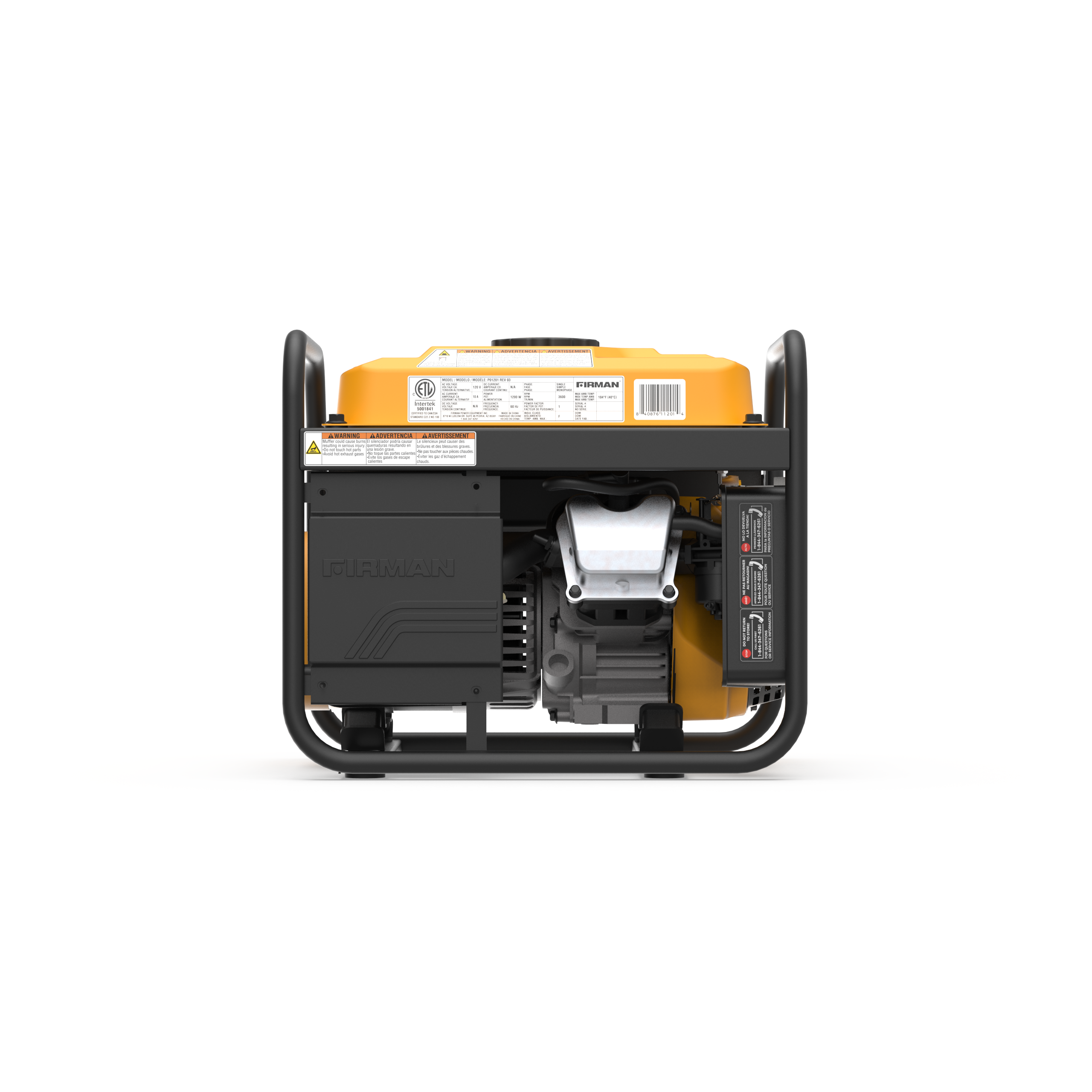 1500W Portable Gas Generator with Recoil Start - Reliable Power for Camping, Emergencies & Outdoor Activities