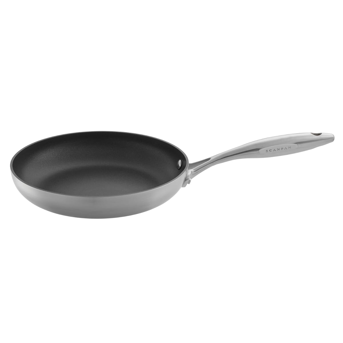 SCANPAN SC65002403 CTX Non-Stick Frying Pan - 9.5 Inch Aluminum/Stainless Steel Cookware for Sauteing, Frying & Baking - Professional Kitchen & Home Cooking Essential