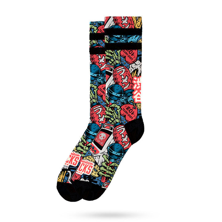 American Socks Signature Shibuya Mid High - Trendy Cotton Crew Socks for Men & Women - Perfect for Casual Wear, Street Fashion & Everyday Comfort