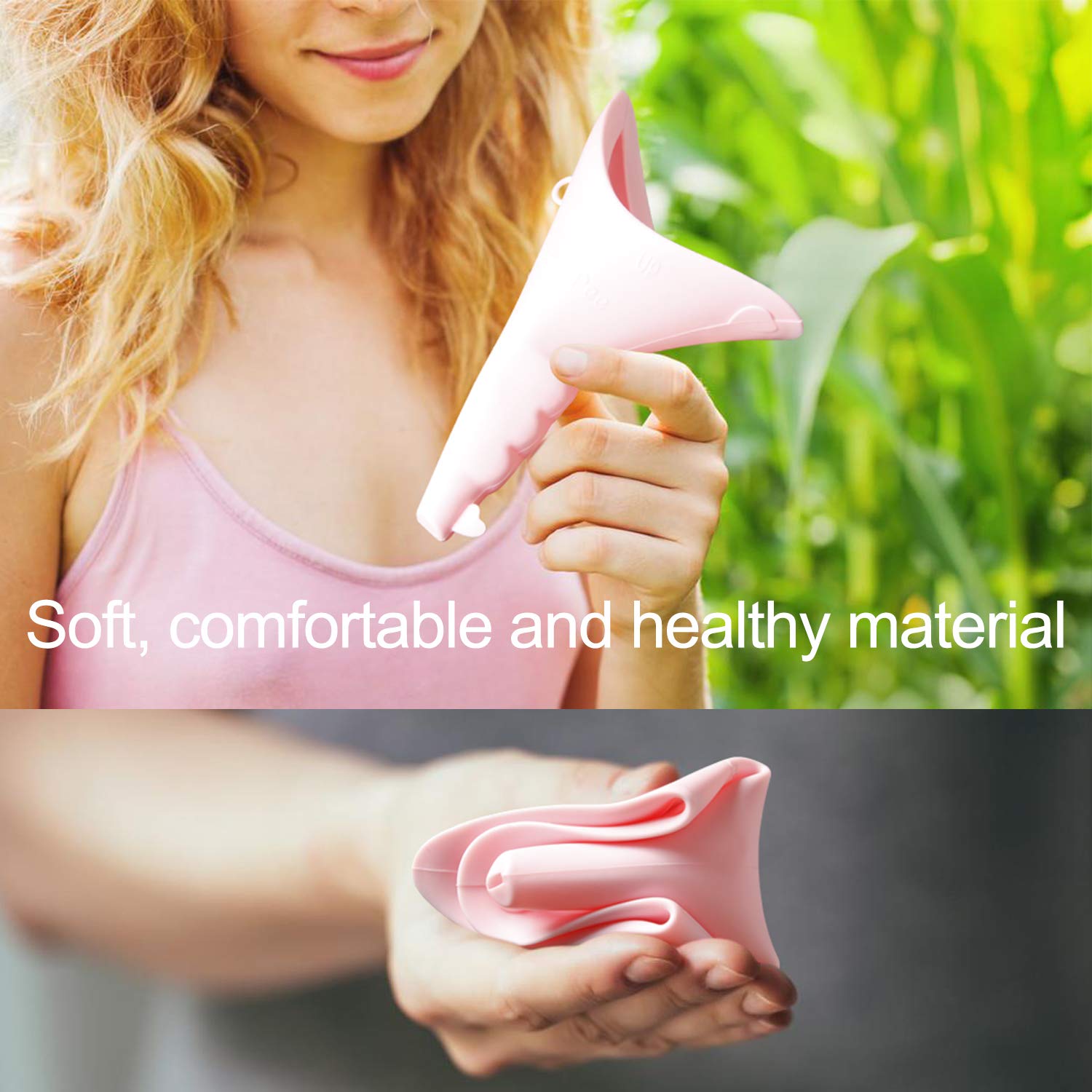 Portable Female Urinal Device - Women's Pee Funnel for Standing Up | Camping, Hiking & Backpacking Essential | Perfect for Outdoor Adventures, Travel & Emergency Use