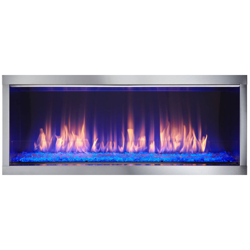 60 Inch Majestic Lanai Outdoor Linear Vent-Free Gas Fireplace - Perfect for Patio, Deck, and Backyard Gatherings