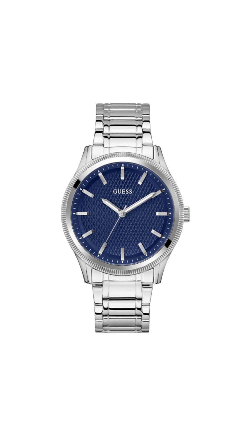 GUESS Men's 44mm Stainless Steel Chronograph Watch with Date Window - Casual & Business Timepiece for Everyday Wear