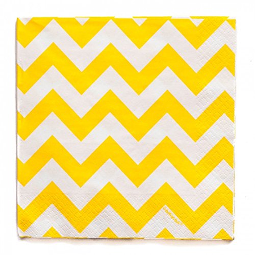 Amscan Yellow Sunshine Luncheon Napkins - Premium Disposable Party Napkins for Birthday, Wedding & Holiday Celebrations - Perfect for Indoor & Outdoor Events
