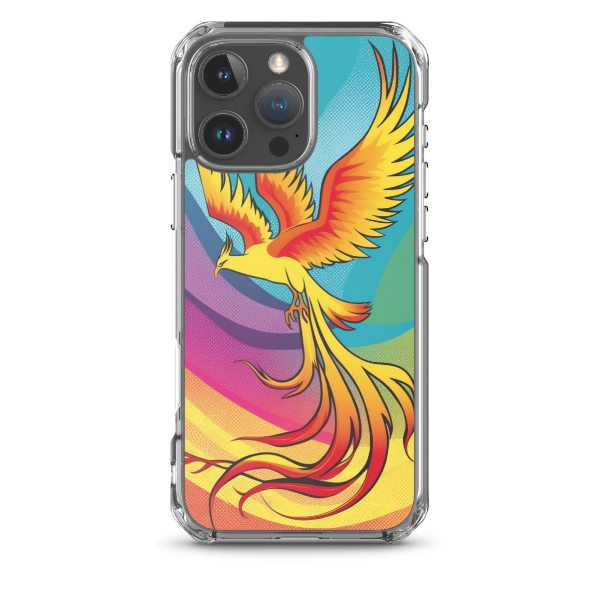 Rising Phoenix - MagSafe® Compatible Clear iPhone Case | Ultra Slim Protective Cover for iPhone 12/13/14/15 | Perfect for Everyday Use & Wireless Charging