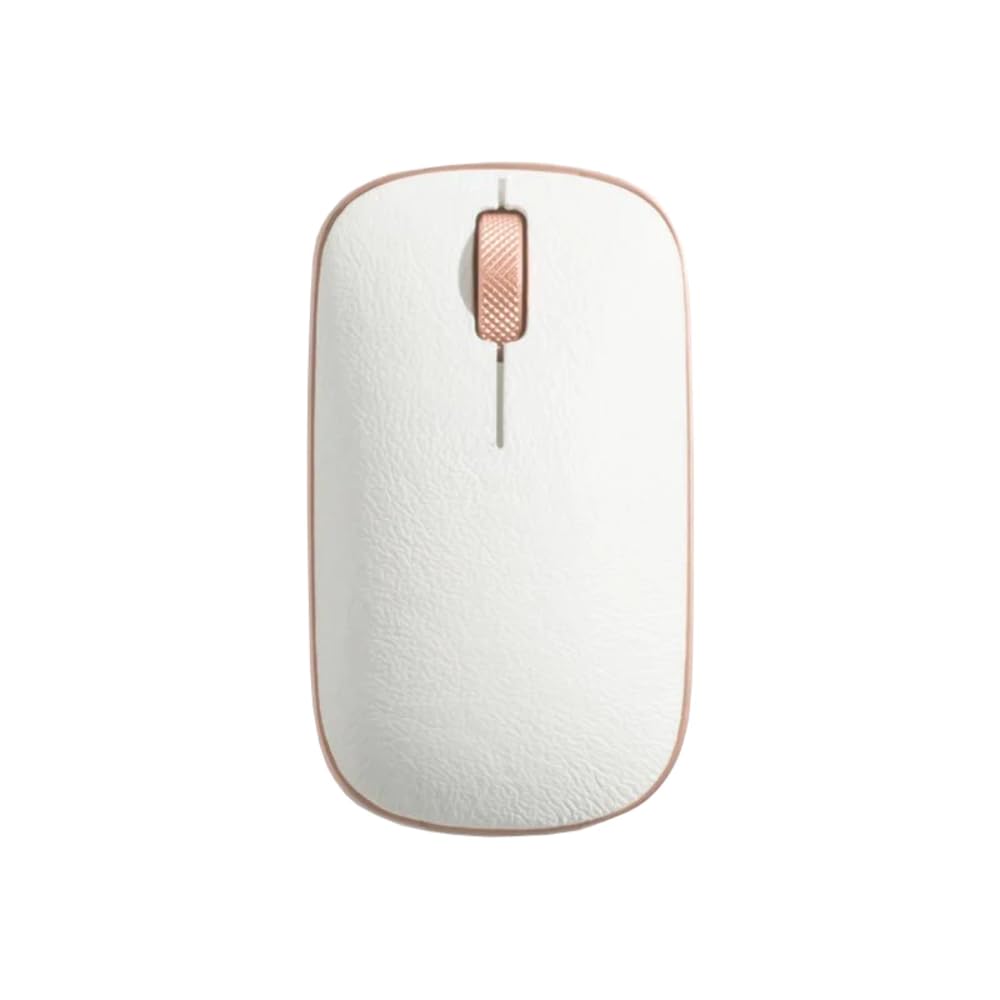Azio Retro Classic Bluetooth Mouse (Posh) - Wireless Genuine Leather Mouse with PixArt Precision Tracking for Mac, PC, Laptop - Perfect for Office, Home & Travel Use