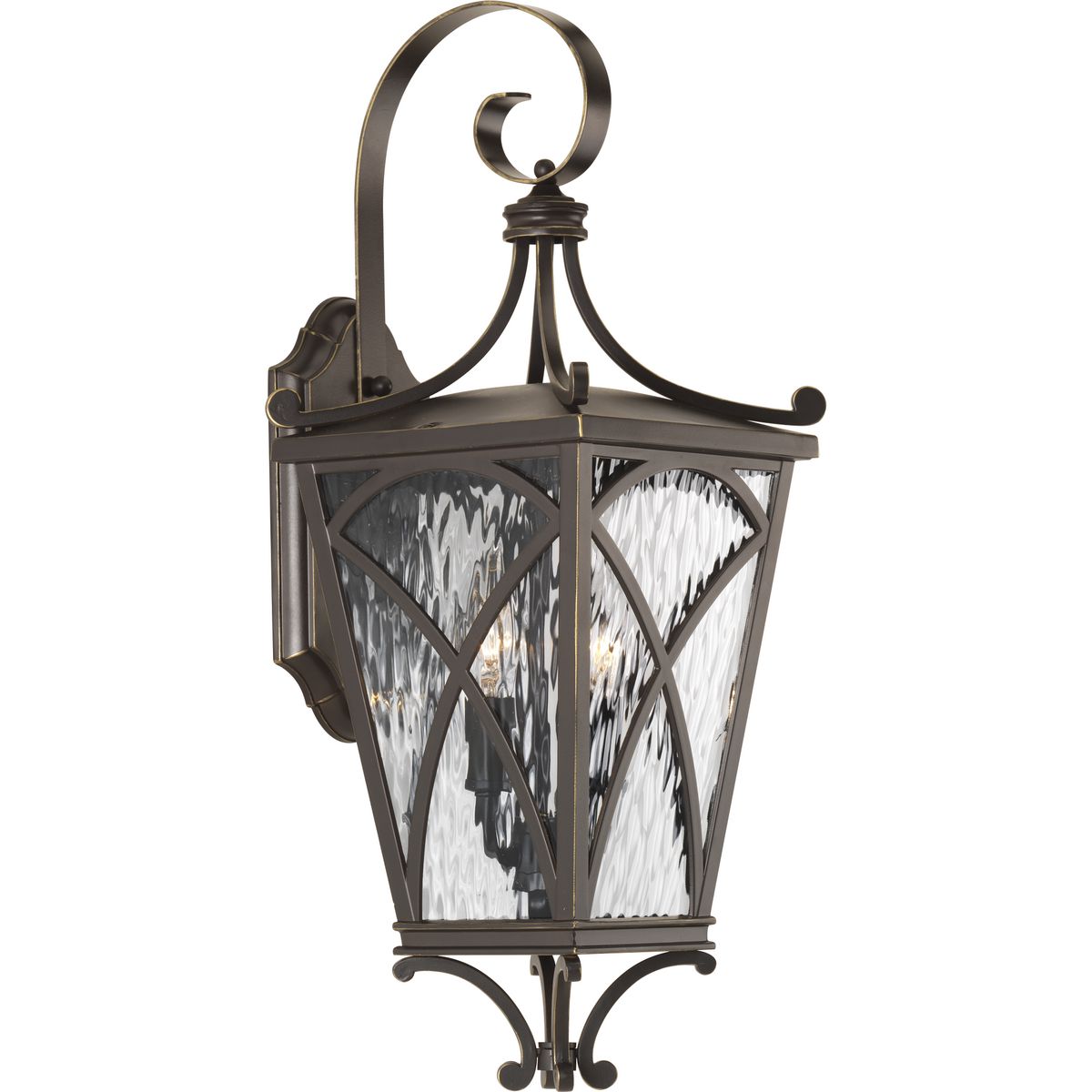 Cadence Collection Two-Light Medium Wall Lantern - Outdoor Porch Light Fixture for Patio, Garden & Entryway Lighting