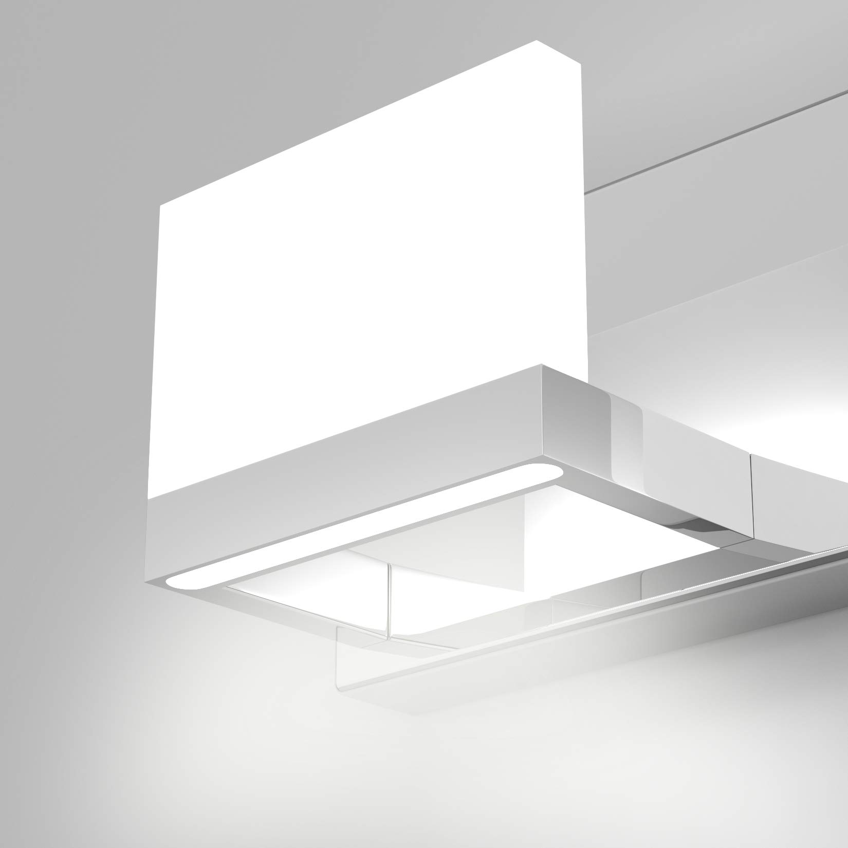 Tipace 4-Light LED Modern Vanity Light - Chrome Bathroom Lighting Fixture with Up/Down Lighting - Perfect for Bathroom Wall Mount Over Mirror (White Light 6000K) - Ideal for Modern Home Bathrooms, Powder Rooms & Dressing Areas