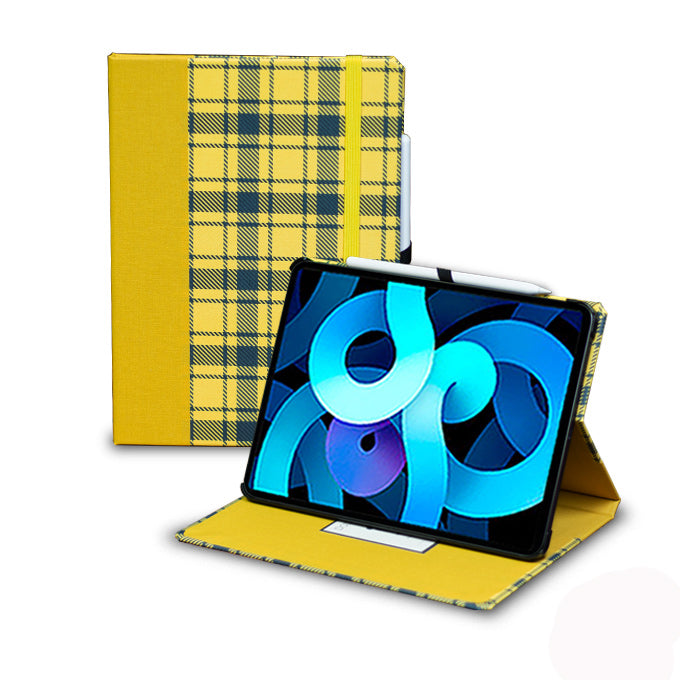 Stylish Two-Tone Plaid iPad Case Collection - Protective & Trendy Cover for iPad Pro/Air/Mini - Perfect for Work, School & Travel Accessories