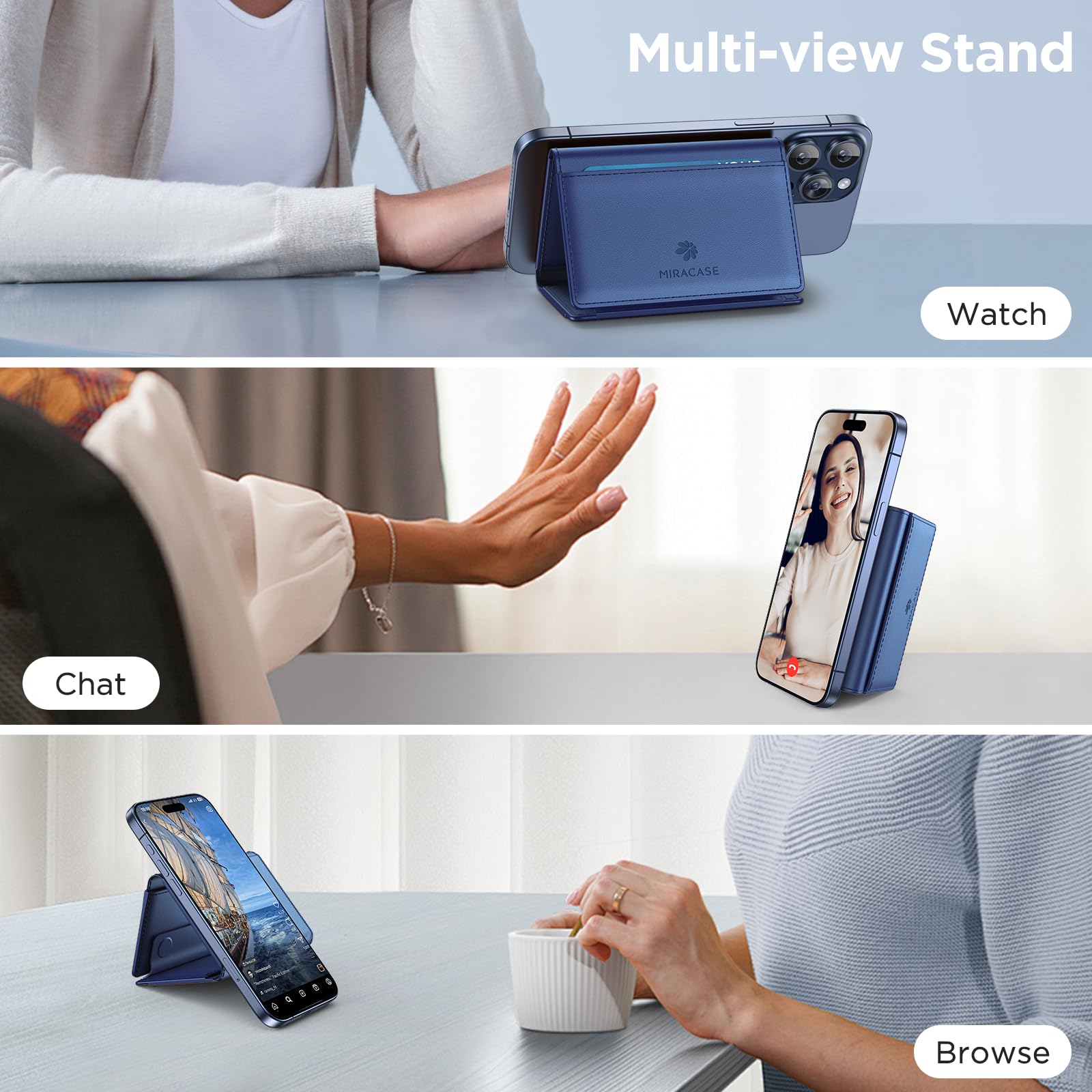 Magnetic Wallet for iPhone 16/15/14/13/12 Series - Slim 0.5