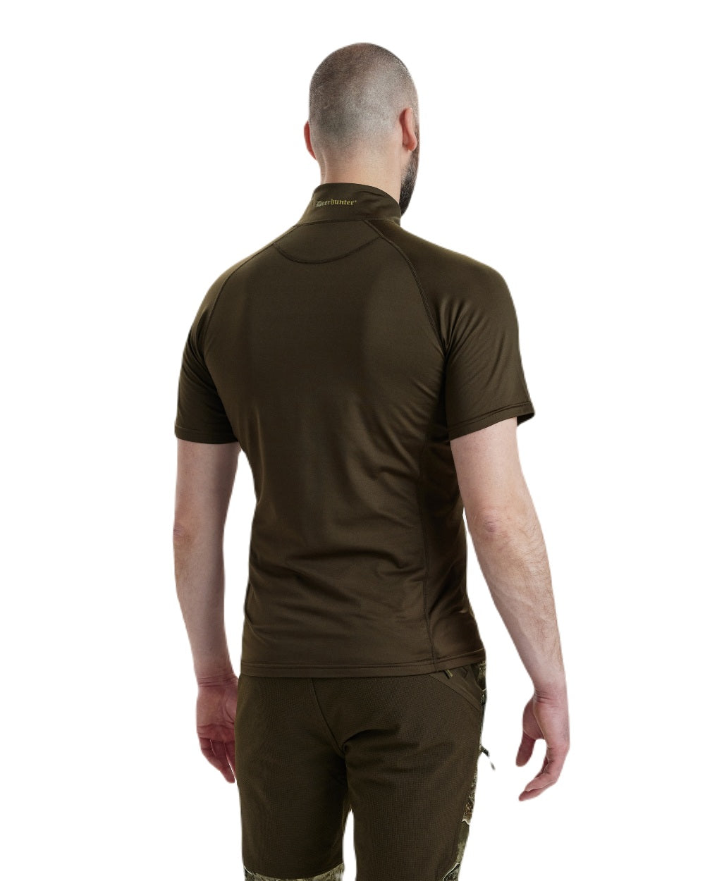Deerhunter Excape Zip Neck Insulated T-Shirt for Men - Thermal Base Layer for Hunting, Hiking & Outdoor Activities