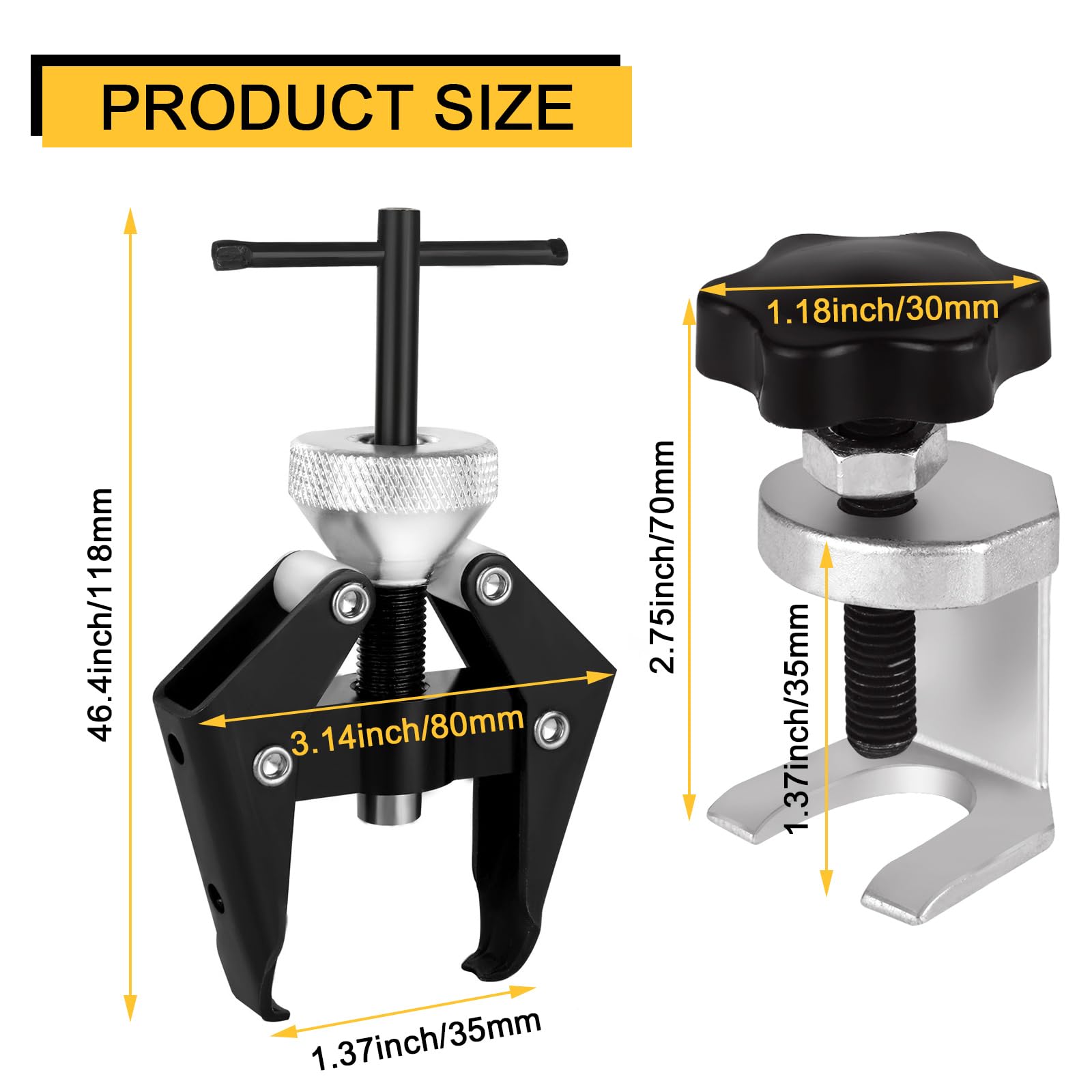 Heavy-Duty Battery Terminal Puller & Wiper Arm Removal Tool - Professional Auto Repair Kit for Windshield Wiper Arm and Bearing Removal - Perfect for DIY Car Maintenance and Mechanic Workshops