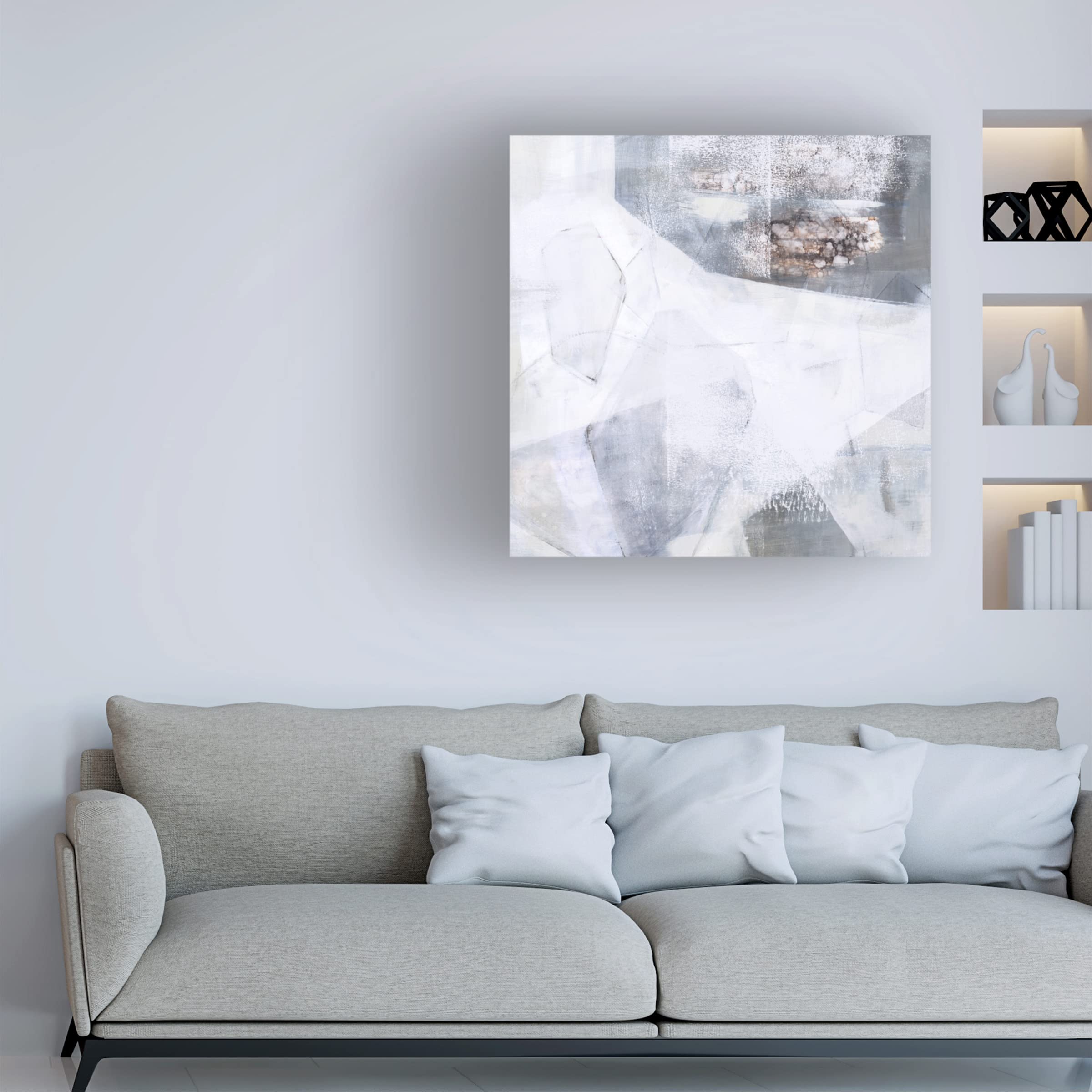Trademark Fine Art 'Sublimation I' Canvas Wall Art Print by Victoria Borges - Modern Abstract Painting for Living Room, Bedroom & Office Decor
