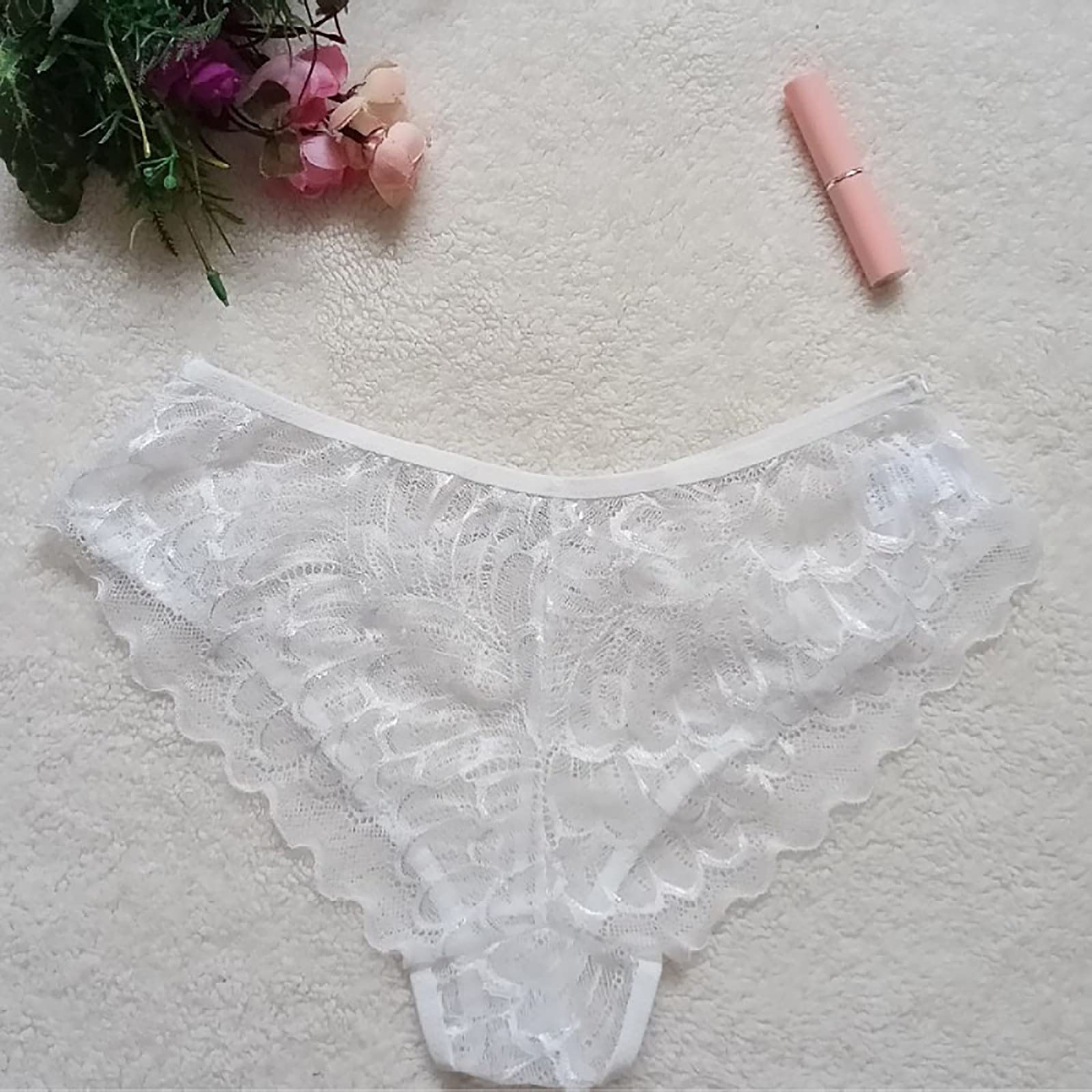 Sexy Women's Lace Underwear - Transparent Lace Briefs & Comfortable Panties for Women | Perfect for Date Night, Boudoir Photography & Sensual Occasions