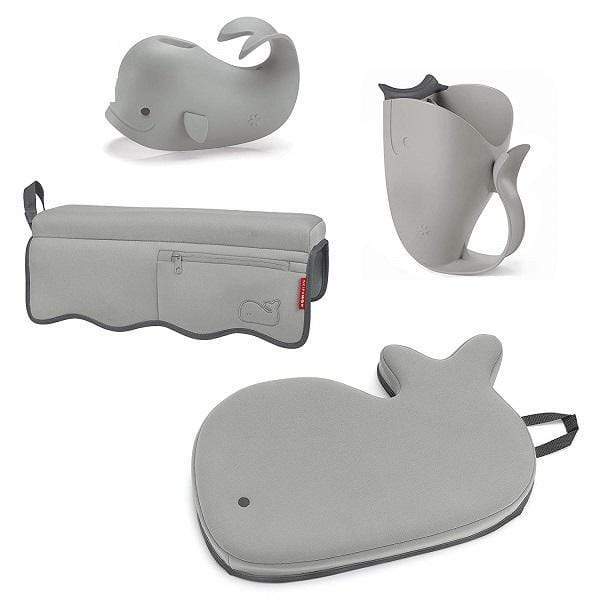 Skip Hop Moby Bathtime Essentials - Baby Bath Toy Set with Water Scoop & Spout Cover - Fun & Safe Bath Time for Toddlers & Infants - Perfect for Splash Play & Learning in Tub