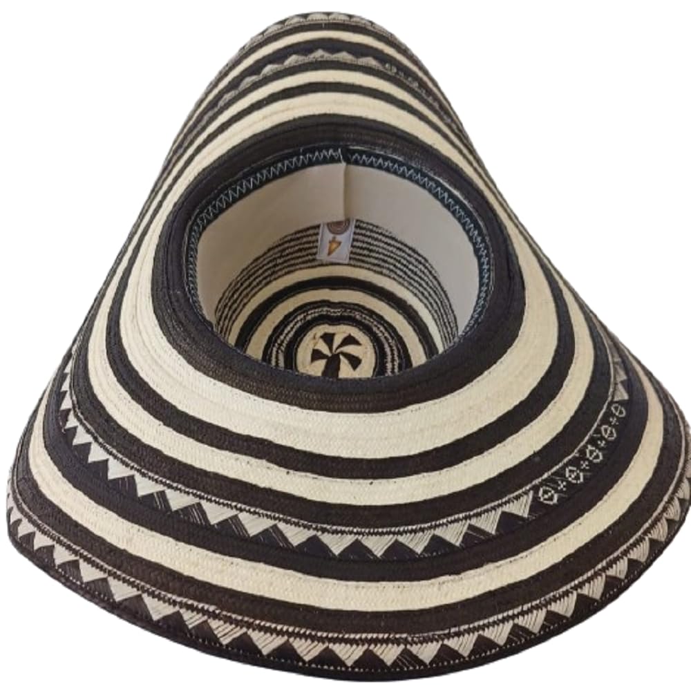 Authentic Colombian Vueltiao Sombrero for Men & Women - Handwoven by Colombian Artisans - Perfect for Beach, Festival & Cultural Events