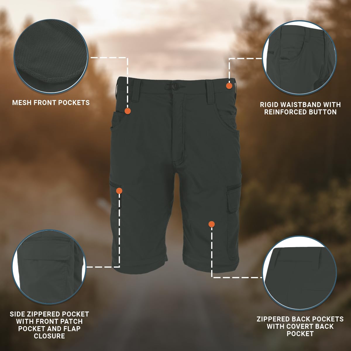 Propper Men's Summerweight Tactical Shorts - Lightweight & Durable Military Cargo Shorts for Outdoor Activities, Hiking, and Tactical Training