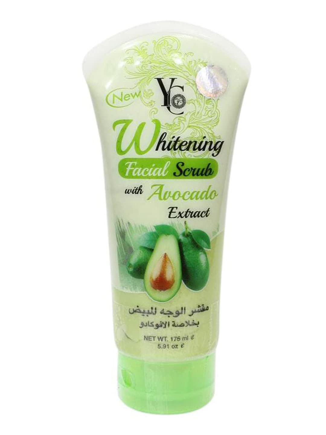 YC Avocado Face & Body Scrub - Deep Cleansing & Moisturizing for Glowing Skin | Gentle Exfoliation with Natural Ingredients | Chemical-Free, Paraben & Sulfate Free | 175ml | Perfect for Daily Skincare & Spa Treatments