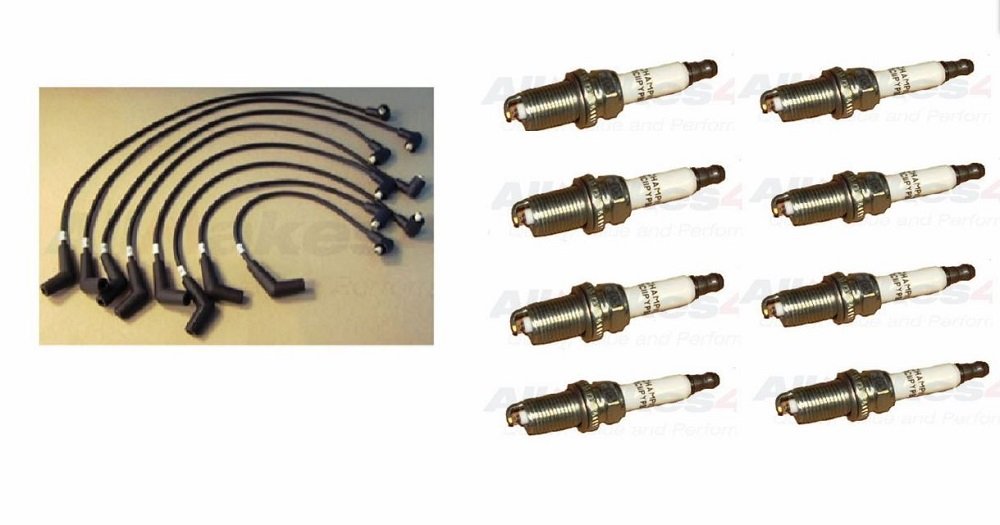 Discovery 2 II Range Rover P38 Ignition Wires & Spark Plugs Kit - Compatible with 4.0L & 4.6L V8 Engines - High Performance Replacement Parts for Off-Road & Daily Driving