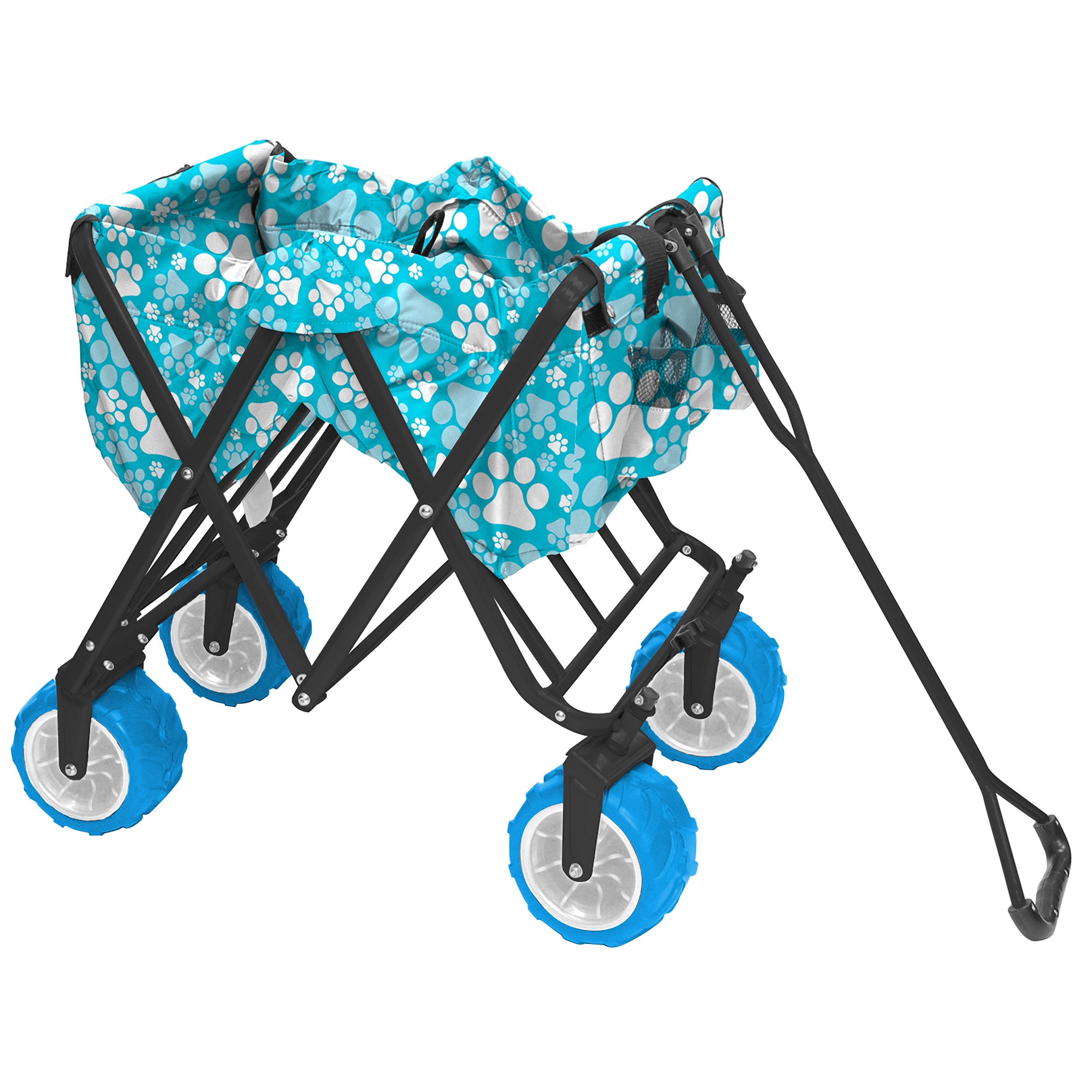 Best Collapsible Outdoor Wagon for Kids - All Terrain Push Pull Stroller with Foldable Design | Perfect for Beach, Park, Garden, Camping & Sports Activities | Durable Cargo Cart for Family Outings