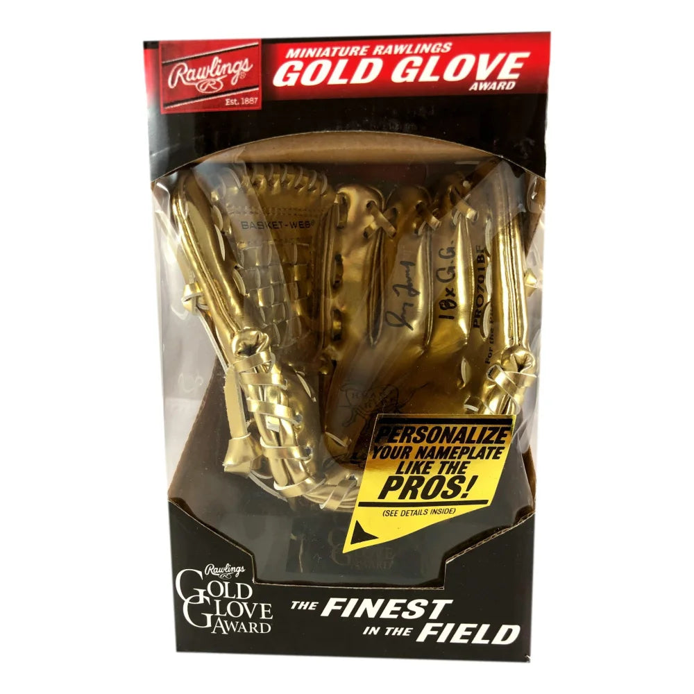 Greg Maddux Autographed Mini Golden Glove - Braves 18x BAS COA Signed - Perfect for Baseball Memorabilia Collectors & Braves Fans - Display in Home Office, Man Cave, or Sports Room
