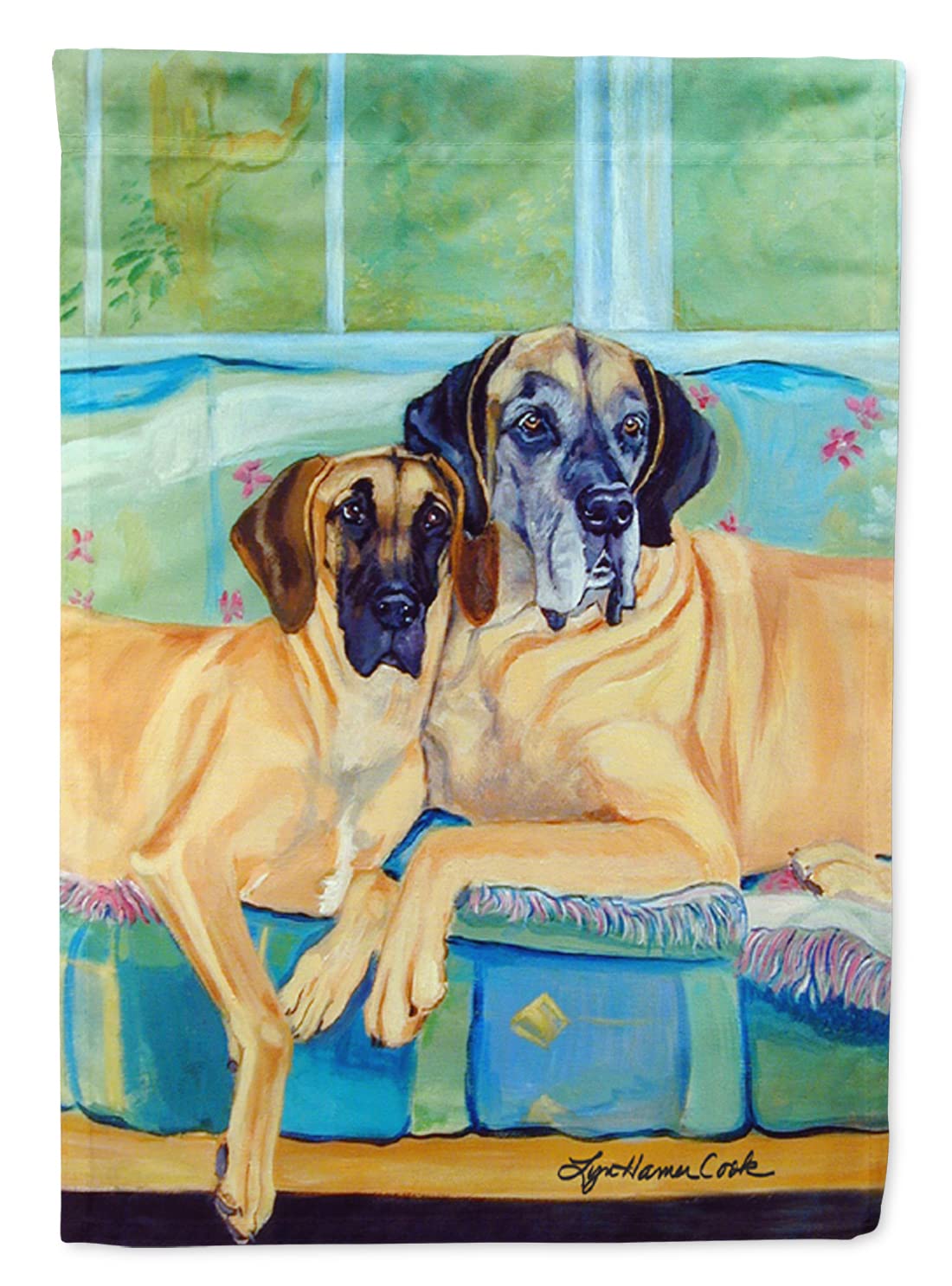 Great Dane Garden Flag - Decorative Yard Banner for Mailbox, Patio & Flower Beds | Weather-Resistant Outdoor Artwork | Multicolor Caroline's Treasures 7280GF | Perfect for Seasonal Decor, Dog Lovers & Home Landscaping