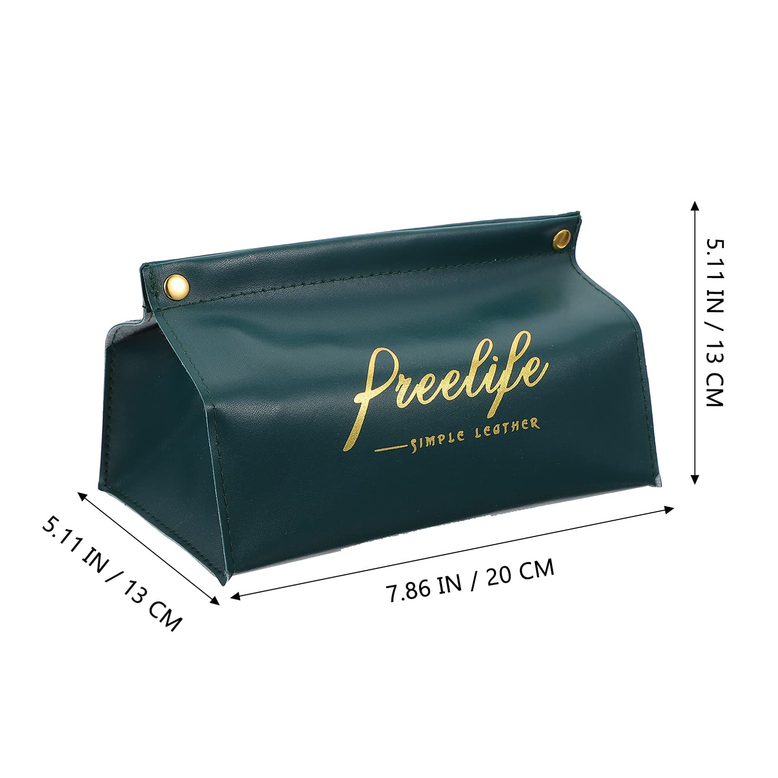 Healifty 1Pc Multipurpose Paper Towel Holder - Desktop Tissue Box Organizer, PU Leather Napkin Storage Container for Car, Home & Office Decor | Perfect for Kitchen, Bathroom, Dorm and Vehicle Use