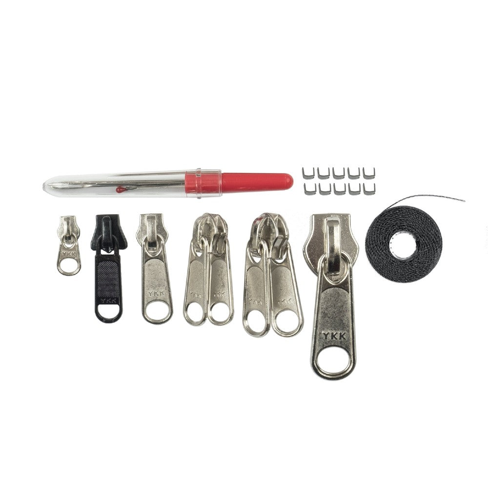 Gear Aid Zipper Repair Kit - Fix Broken Zippers on Jackets, Bags & Outdoor Gear - Essential for Camping, Hiking & Travel Accessories