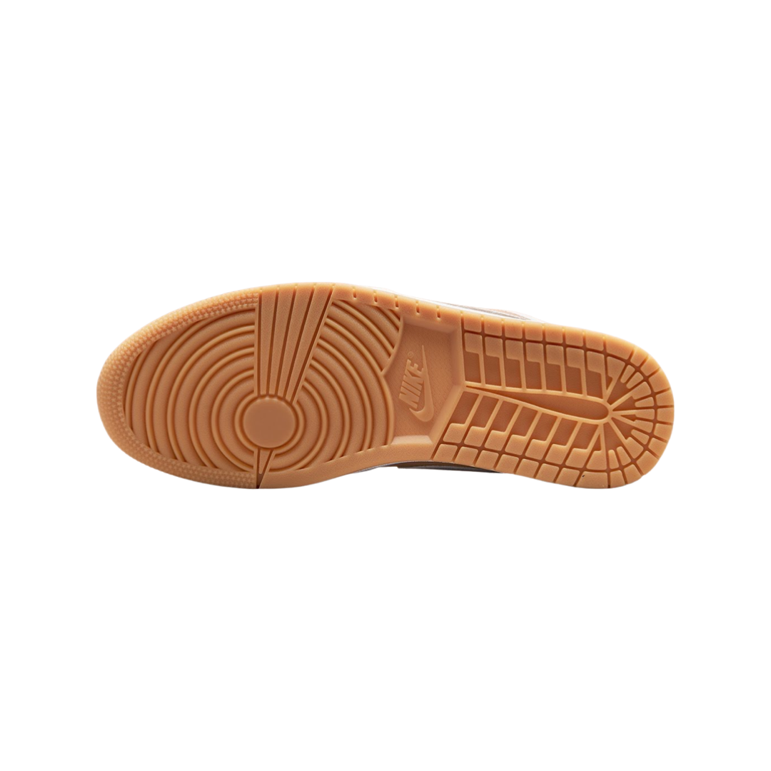 Air Jordan 1 Low Sneakers - White Hemp Gum Yellow Retro Basketball Shoes for Men & Women | Perfect for Streetwear, Casual Outfits & Sneaker Collectors