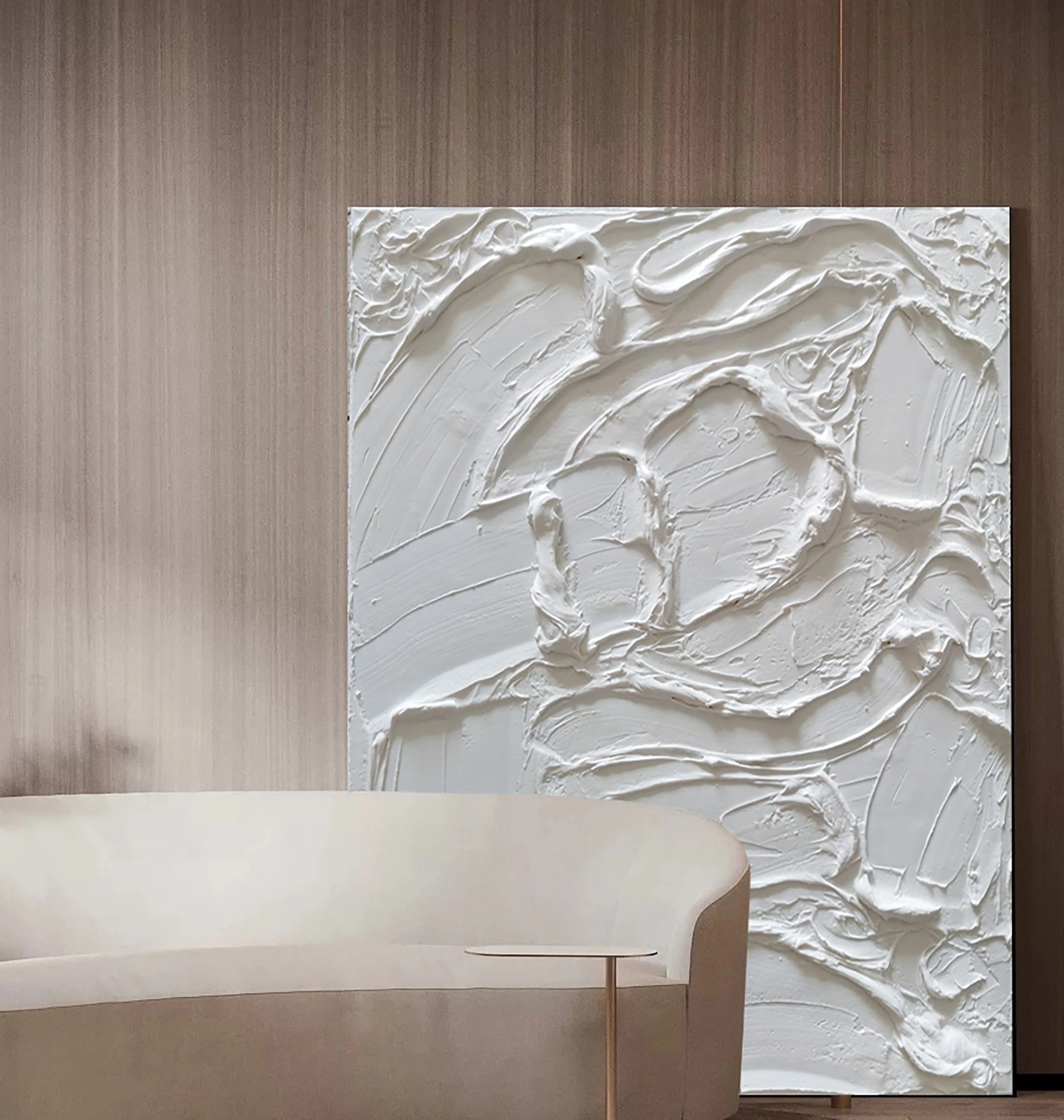 Minimalist Textured Plaster Art Painting - Abstract Wall Decor for Living Room, Bedroom & Office | Modern Home Artwork #MM035