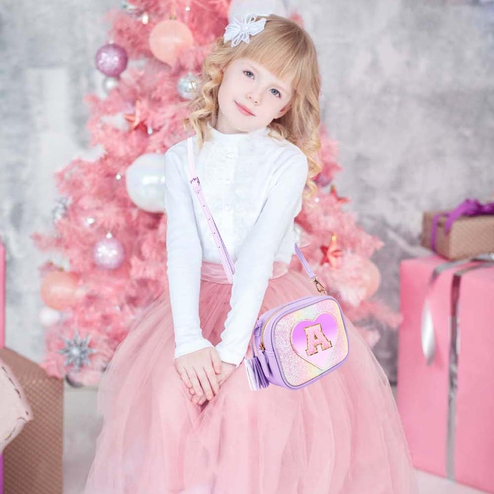 Cute Heart-Shaped Crossbody Purse for Little Girls - Kids Wallet & Handbag for Teens - Perfect Birthday Gift for School, Parties & Everyday Use