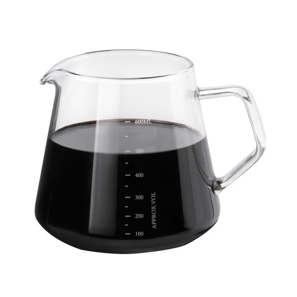 Tiamo Clear Glass Range Server - Premium Heat-Resistant Glass Pitcher for Coffee, Tea & Beverages - Perfect for Home, Office & Restaurant Use
