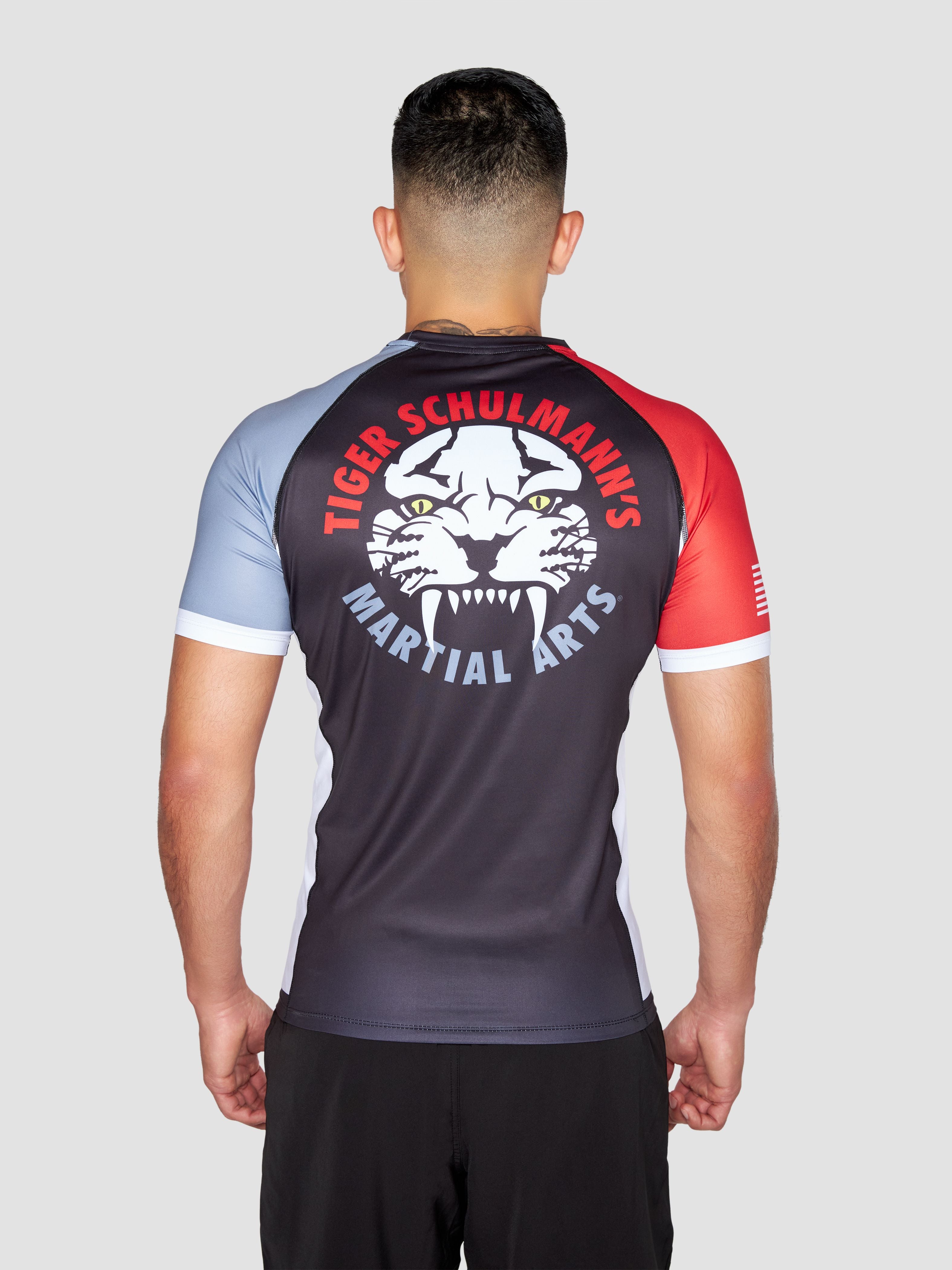 Team TSMA Rashguard Short Sleeve - UPF 50+ Sun Protection, Quick Dry & Breathable for MMA, BJJ, Surfing & Water Sports