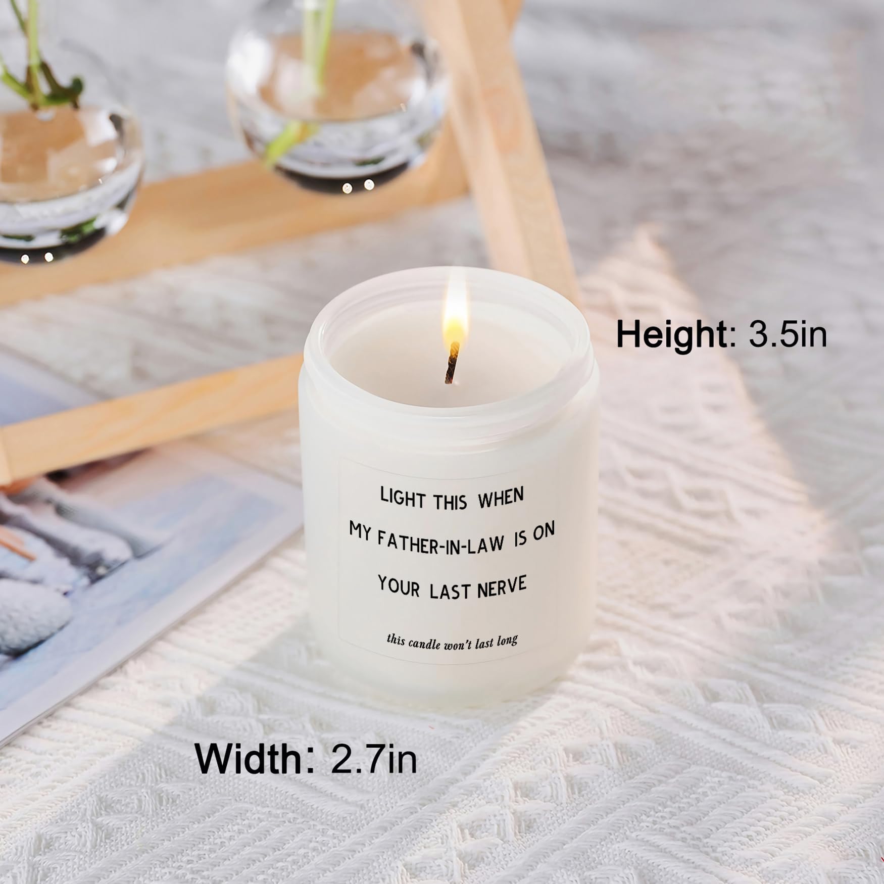 Funny & Thoughtful Mother-in-Law Gifts - Birthday, Christmas & Wedding Presents from Daughter/Son-in-Law - Soy Candle Gift Set for Boyfriend's Mom - Perfect for Holidays, Anniversaries & Special Occasions