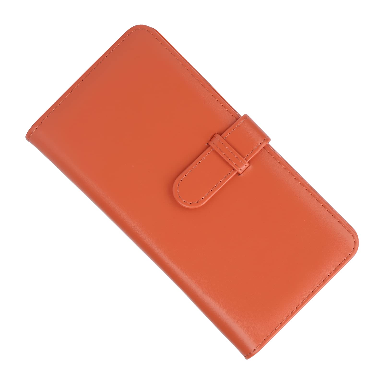 Professional 80-Page Photo Album with Delicate Buckle - Premium Scrapbook for Photographers, Videographers & Creatives - Perfect for Wedding, Travel & Family Memories (Orange) - Great for Photo Storage, Gift Giving & Creative Projects