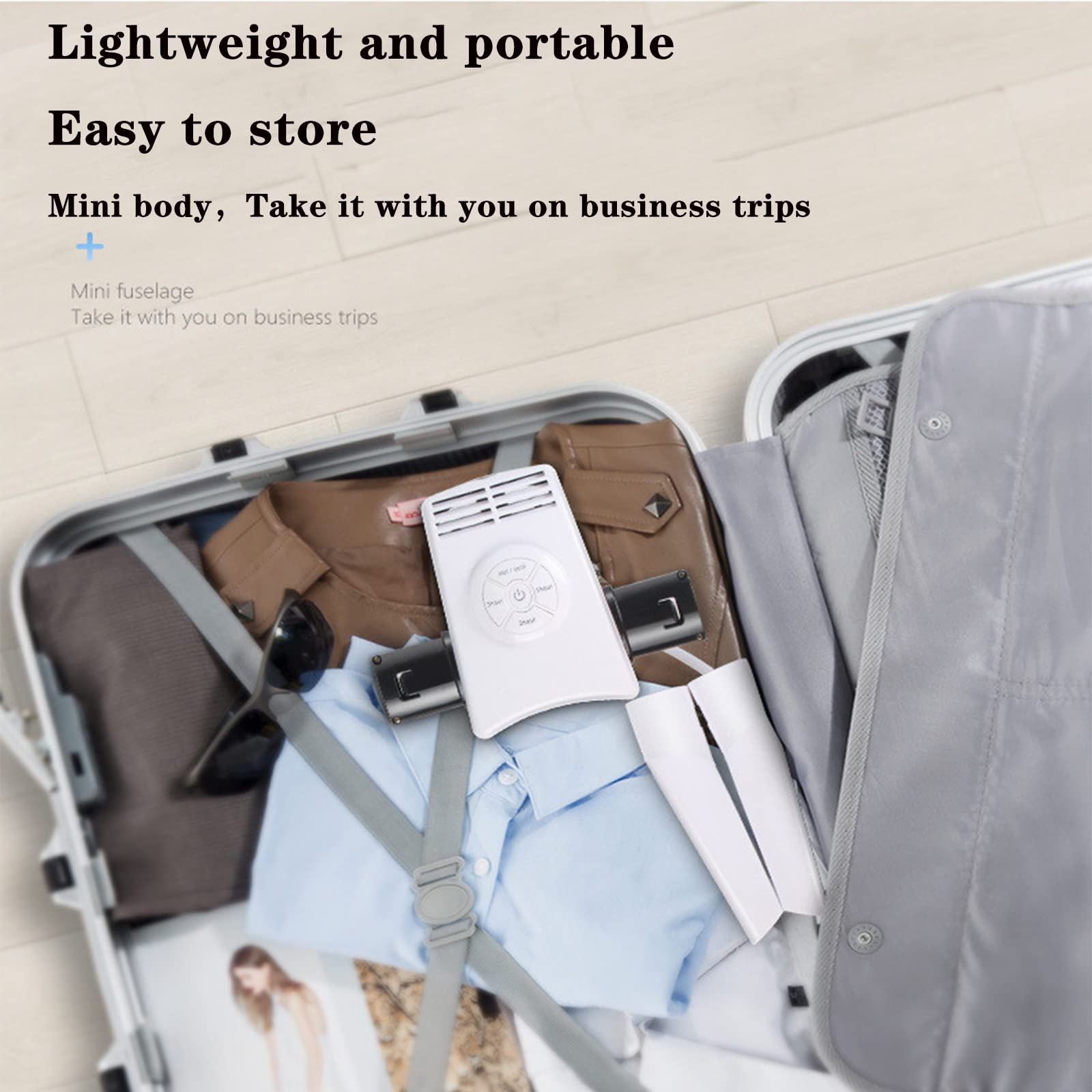 Portable Electric Clothes Drying Hanger - Foldable & Lightweight Travel Dryer Rack for Home, Hotel & Camping - Fast Drying for Shirts, Pants & Underwear