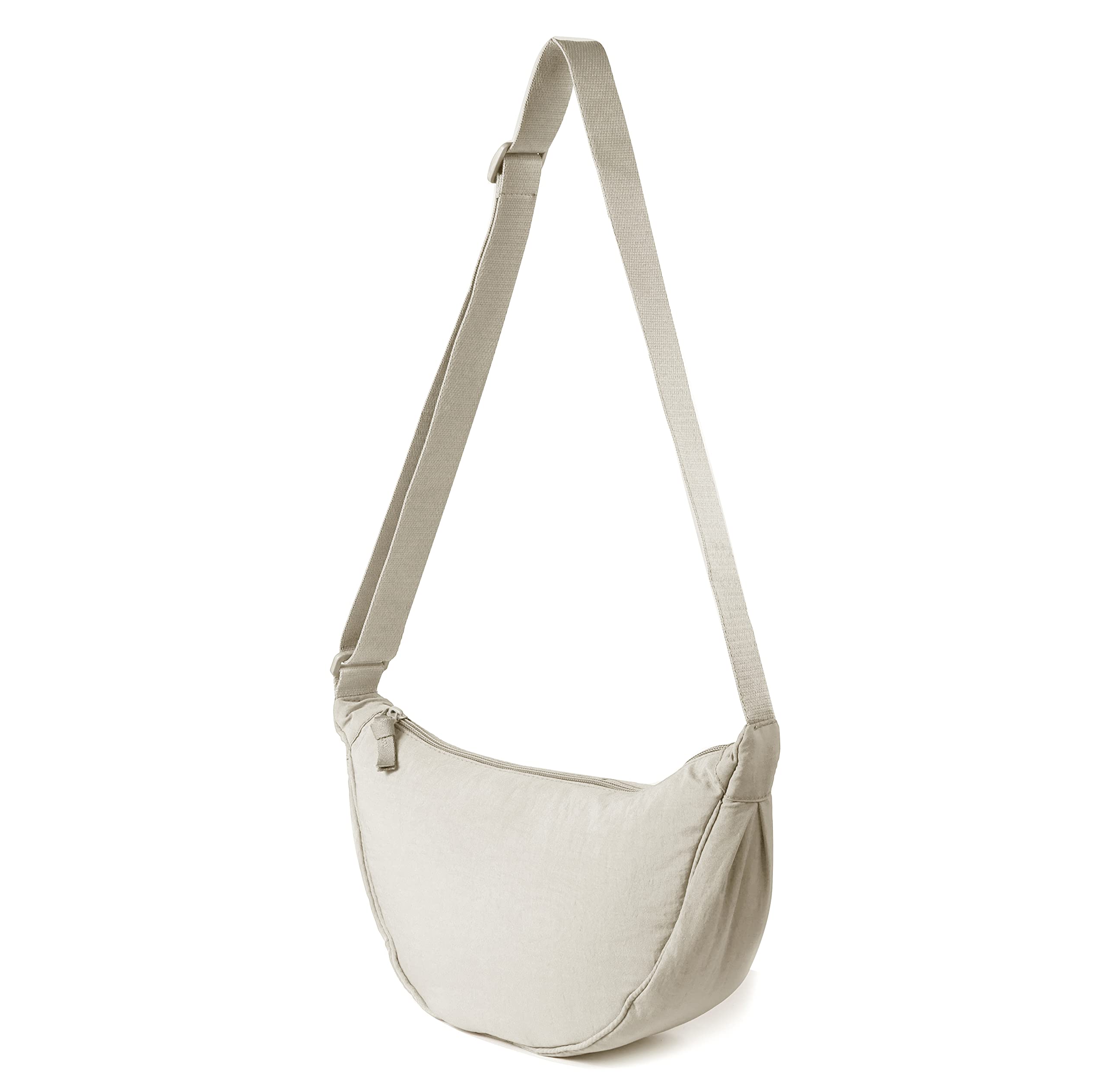 **Nylon Crescent Crossbody Bag for Women & Men - Lightweight Fanny Pack Sling Bag for Travel, Hiking & Daily Use**