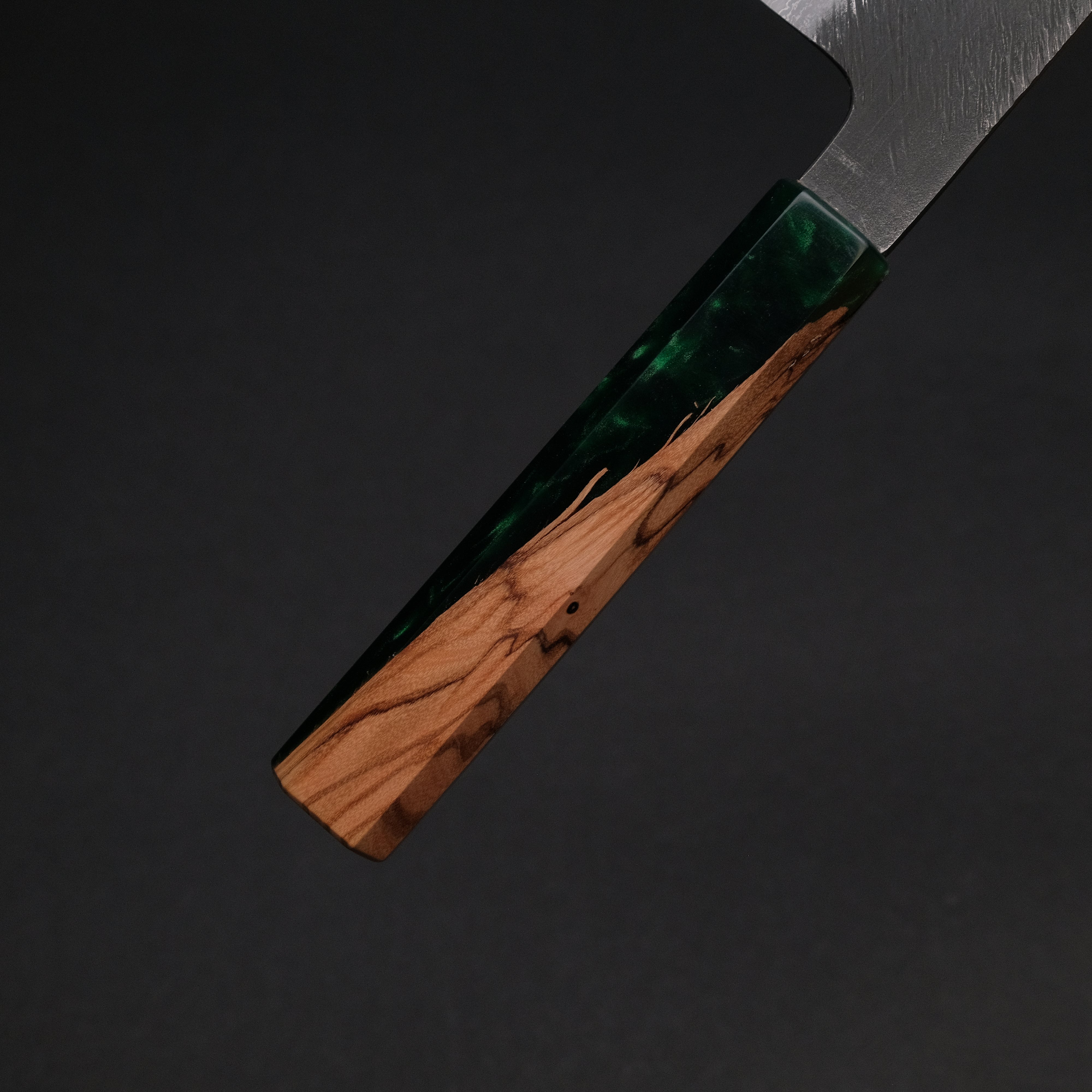 Ajikataya White #2 Matsuba Damascus Gyuto 210mm Japanese Chef Knife with Olive Wood & Resin Handle - Premium Kitchen Knife for Sushi, Meat Cutting & Professional Cooking (#11)