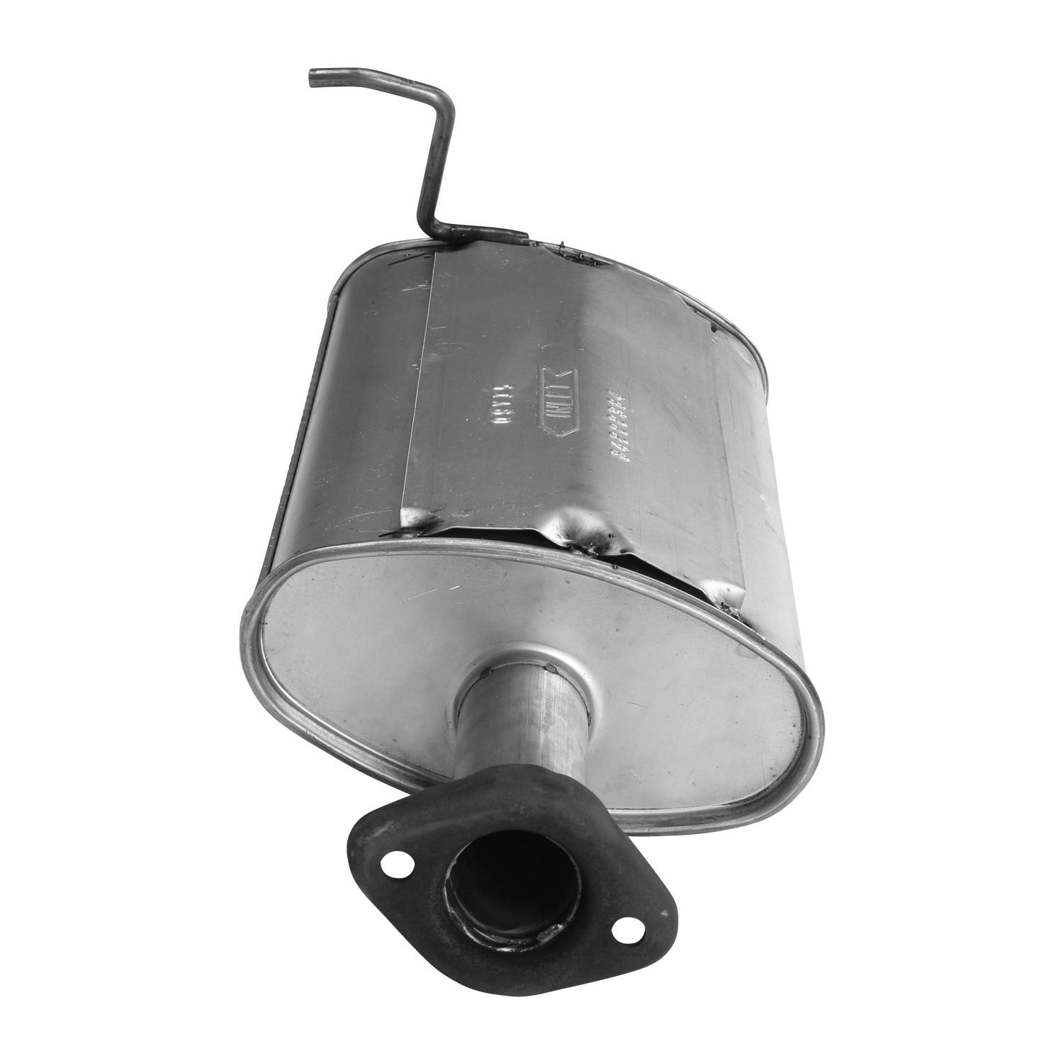 AP Exhaust Products 700242 Performance Muffler - Universal Fit for Cars, Trucks & SUVs - Reduces Noise & Improves Engine Efficiency - Perfect for Daily Commuting & Highway Driving