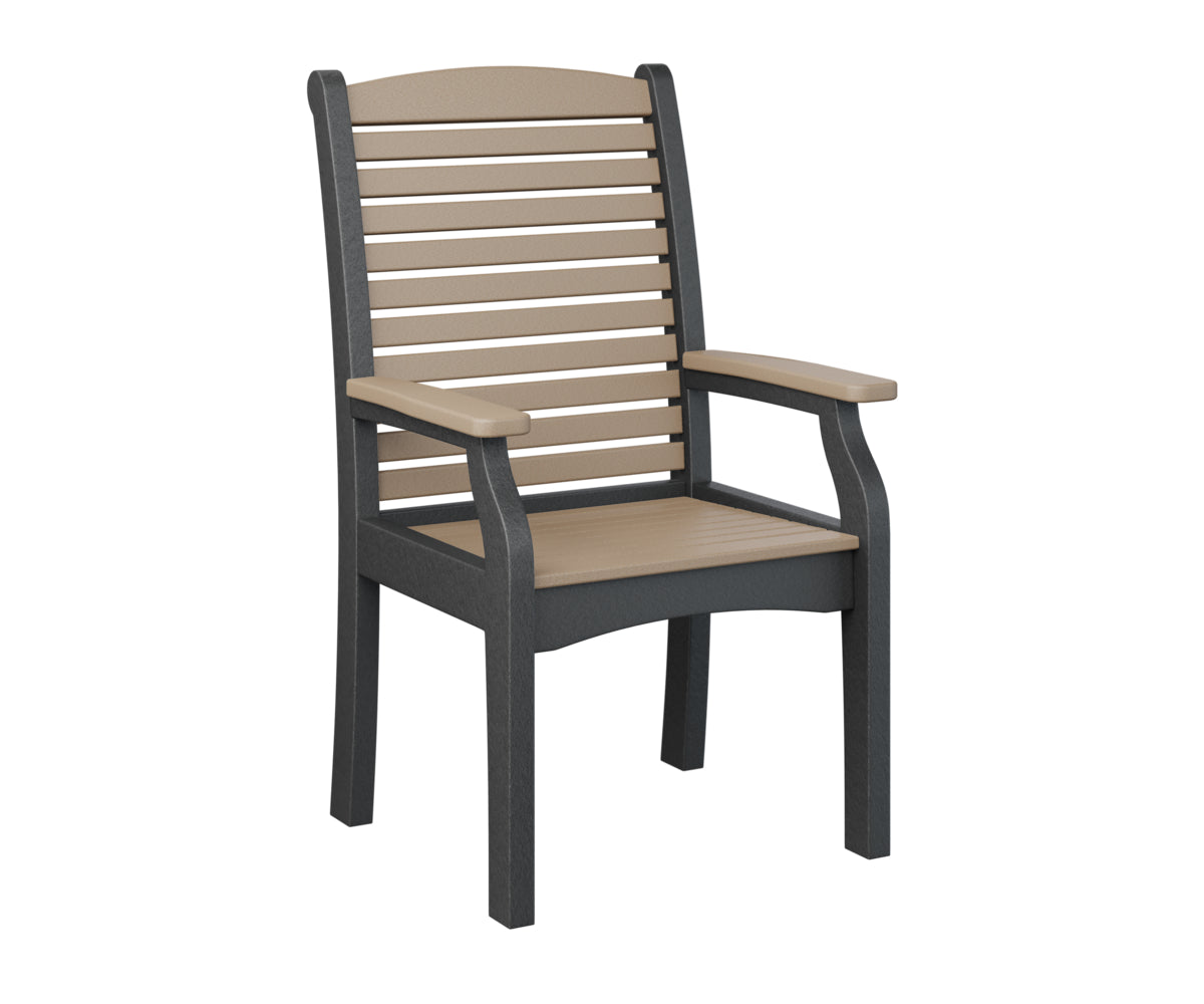 Berlin Gardens Classic Terrace Dining Chair - Weather-Resistant Outdoor Patio Furniture for Garden, Deck, and Poolside Use