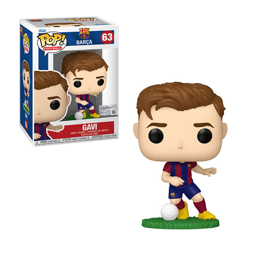 Funko Pop! Vinyl Figure - Barcelona FC: Gavi #63 - Collectible Soccer Player Toy for Fans & Gift Ideas