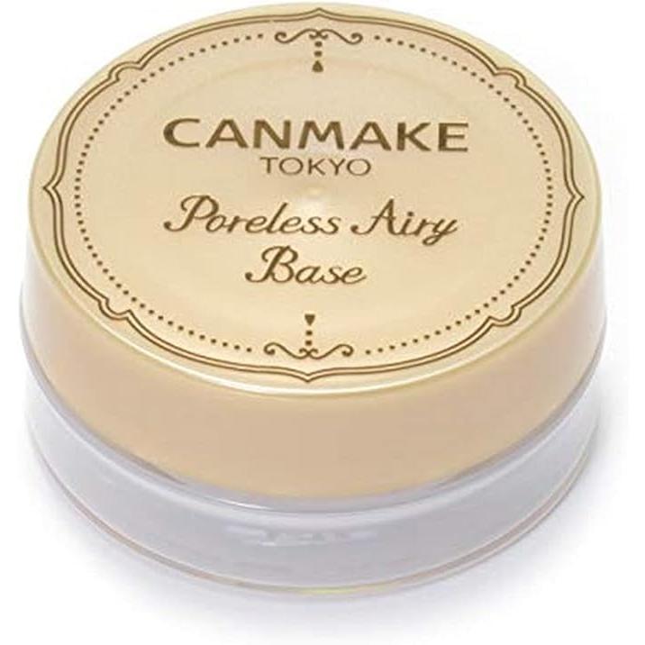 Canmake Poreless Airy Base Pore Blurring Primer No.01 Pure White 9g - Lightweight Makeup Primer for Flawless Skin, Perfect for Daily Wear & Special Occasions