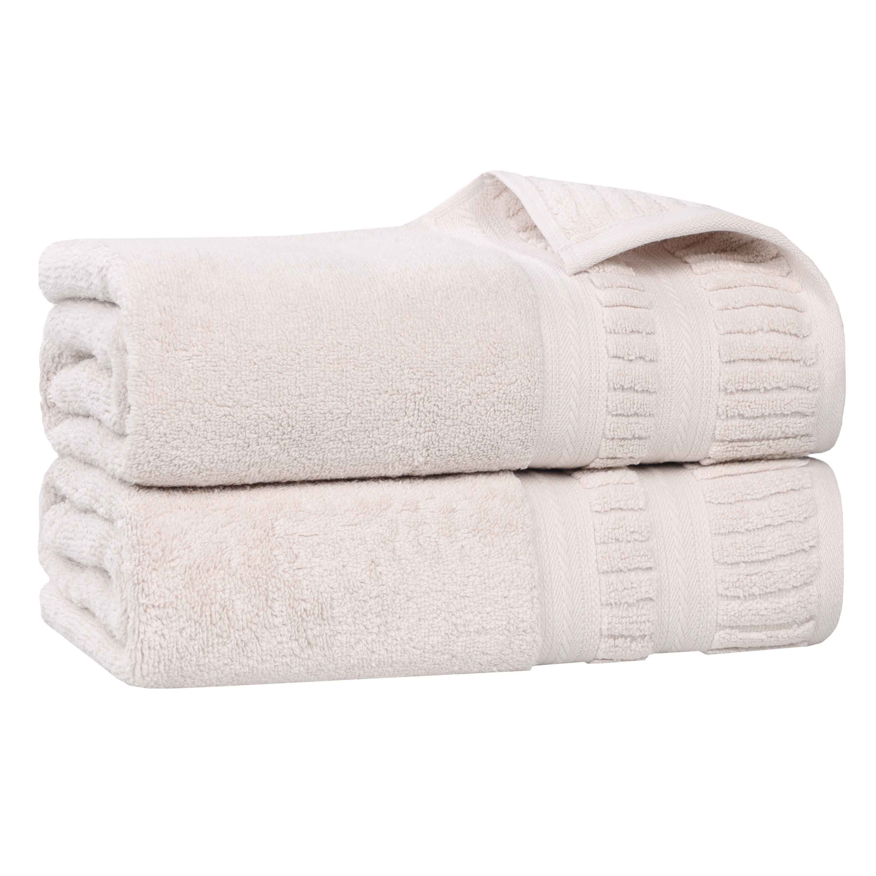 Premium Venice Zero Twist Cotton Bath Towels - Ultra Absorbent Medium Weight Bath Sheets, Set of 2 (Luxury Spa & Hotel Quality for Bath, Pool & Beach Use)