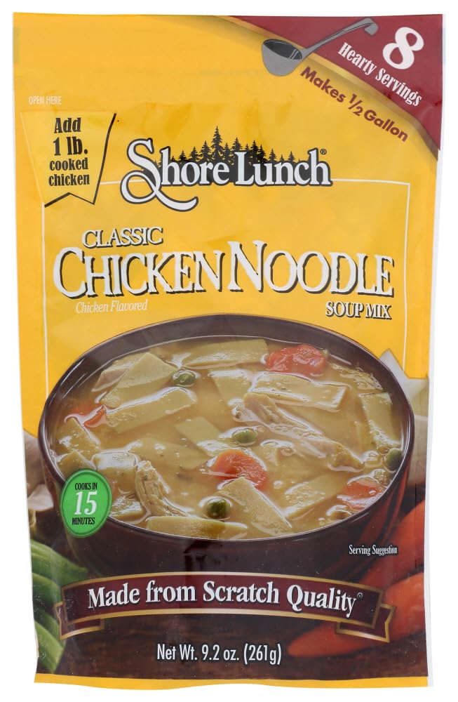 Classic Chicken Noodle Soup Mix - Pack of 6 | Quick & Easy Meal Solution for Busy Weekdays, Camping Trips & Cold Weather Comfort