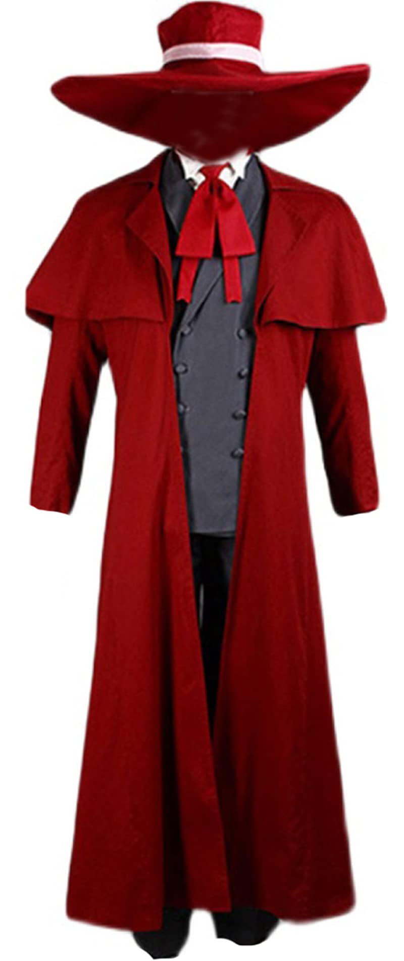 Hellsing Alucard Vampire Hunter Cosplay Costume - Full Set for Anime Fans | Halloween, Conventions & Roleplay | Unisex Anime Outfit for Cosplay Enthusiasts